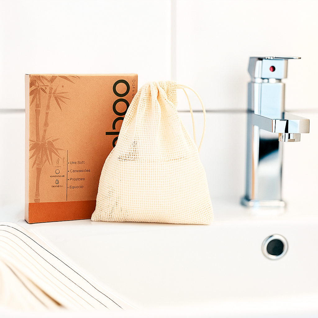 Elsaïa – Discos Desmaquillantes Reutilizables de Bambú (20 uds + Bolsa de Lavado)